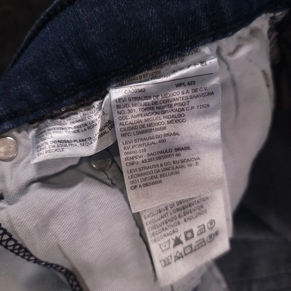 Levi's Men 559 Relaxed Straight Jeans 52x32 Blue Stretch Big Tall‎ NWT